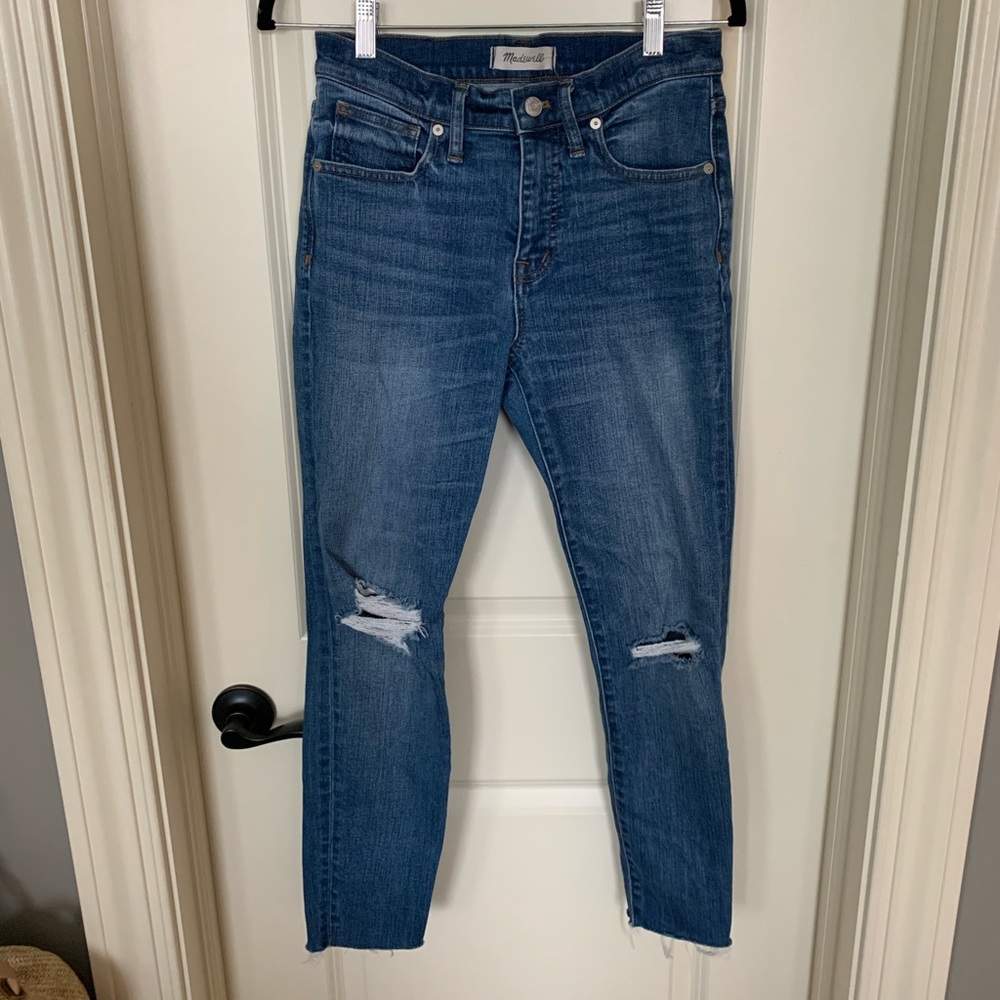 madewell distressed jeans